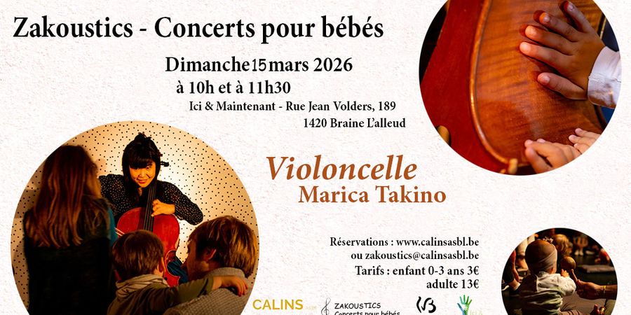 image - Zakoustics - Concert pour bébés 0-3 ans - Ici & Maintenant - Violoncelle