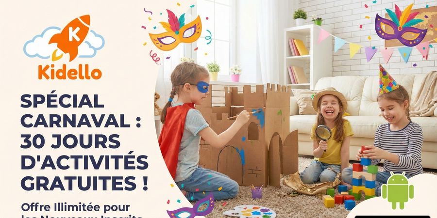 image - Vacances de Carnaval : 2 semaines d'activités gratuites pour vos enfants